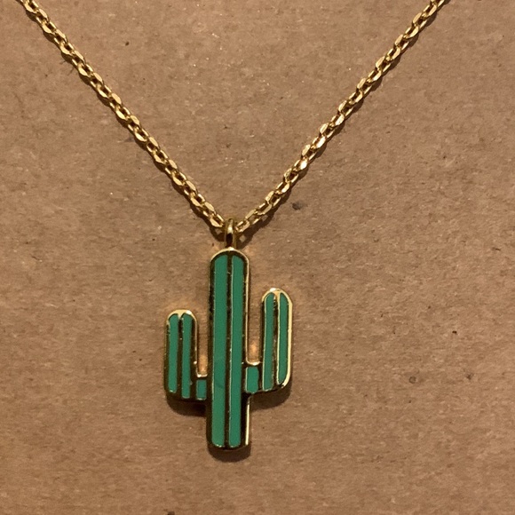Cactus Pendant Necklace - Picture 2 of 5